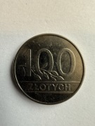 Moneta 100zł Polskich 1990r. 