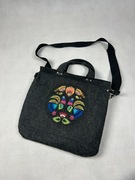 Pojemna torebka torba na ramię na laptopa do ręki elegancka słowiańska