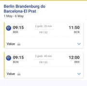 Bilet lotniczy majówka Berlin - Barcelona - Berlin