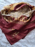 Louis  Cardell vintage apaszka 100% jedwab wym.78 x 80 