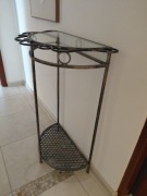 Metalowy szklany stolik retro vintage