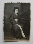 Zdjęcie zabytkowe, JAPONIA, lata 20' XXw. JAPONKA w KIMONO, GEJSZA