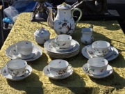 Serwis kawowy Herend 'Rotschild Bird' ręcznie malowany