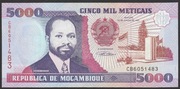 Mozambik 5000 meticais 1991 - stan bankowy UNC