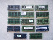 Pamięć 4GB PC3,  PC3L  różni producenci, różne modele  14 sztuk
