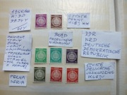 8szt. znaczki seria Mi DA34 typ Y BŁĄD NRD 1956r. DDR Niemcy HERB czyste