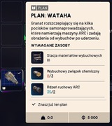 Arc Raiders WATAHA schemat blueprint  