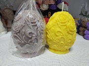 Sojowa świeca w kształcie jajka wielkanocnego 