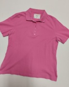 CLARINA COLLECTION damska koszulka polo różowa 95% bawełna L