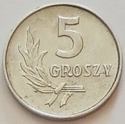5 gr groszy 1962r. b.ładne