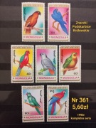 Znaczki fauna:361: ptaki- Mongolia 1990r **