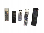 Zestaw składający się z pięciu pilotów