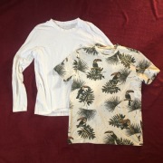 bluza trekkingowa MARC O'POLO turystyczna męska r. M biała + T-shirt