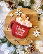 Pierniczek dekorowany lukrem królewskim, duży, słodki upominek na święta