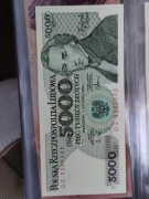 Banknot 5000 zł rok 1988 seria DZ