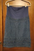 Spódnica ciążowa jeans za kolano r. S stan BDB