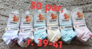 30 par skarpety skarpetki damskie dziewczęce, 39-41, stopki, krotkie, sport