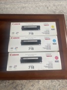 Zestaw 3-sztuki Toner Canon 718 2 900 stron ( cyjan, magenta,yellow)