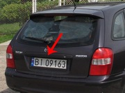 Klamka klapy baganika mazda 323F BH 1999
