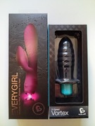 Zestaw Wibrator typu króliczek (Every Girl) + Korek analny Rocks-Off Vortex