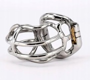 Stalowy Pas cnoty Chastity Cock Cage klatka na penisa oring 51mm