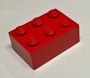 Lego 3002 klocek 2x3 czerwony - 10 sztuk !