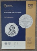 Folder Ogłoszenie do srebrnej monety 50 złotych STANISŁAW MAŁACHOWSKI 