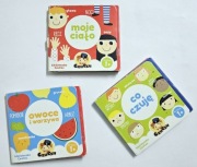 Czuczu. Książeczki "Moje ciało", "Owoce i warzywa" i "Co czuję". Dzieci 1+