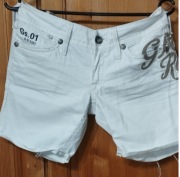 kremowe spodenki G-STAR R-D3301 CORE STRAIGHT WMN W28