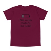 Koszulka-"Nie mam baterii do ludzi"