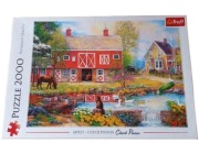 Puzzle 2000 Trefl Chuck Pinson Czerwona Stodoła | Farma | Sielski Widok