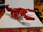 Unikatowy Scorpion z klocków COBI