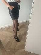 Loafersy skórzane z chwostami skóra 37 Italy