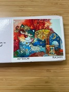 Kot Oxana Zaika - Malowanie po numerach 50x40 cm obraz plakat po numerkach