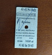 Kolekcjonerski kartonikowy bilet PKP z 1992