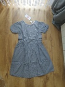 5 10 15 sukienka w kratką kwiatki r. 164cm 10-12l nowa