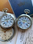 Zegarekmechaniczny  kieszonkowy z krowami  swiss made Landeron Unitas 52mm