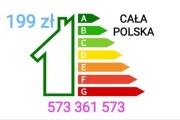 Świadectwo charakterystyki energetycznej 199zł
