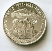 1 dolar 1985 r srebro