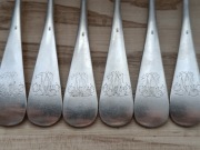 POSREBRZANE WIDELCE ŚNIADANIWE WMF PLEWKIEWICZ MONOGRAM