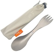 Spork tytanowy turystyczny z pokrowcem