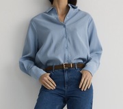 Koszula Reserved z modalem jasnoniebieska M 38