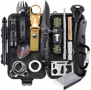 Kompletny Zestaw przetrwania SURVIVAL Duży Niezbędnik taktyczny 32w1 