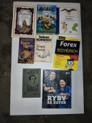 Zestaw książek mix biblia, Forex, crictor, ryby są super