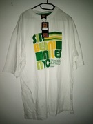 Męska Biała bluzka t-hirt bawelna XXL 44 XL Nowy 