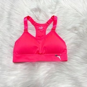 Damski biustonosz sportowy Puma S neonowy różowy 