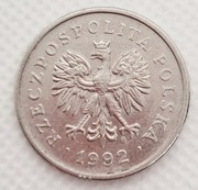Moneta 1 zł z 1992 roku obiegowa 1zl złoty 1992r rok obiegowe złotówka