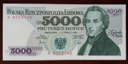 5000 zł złotych - 1982 r. seria A 8052146 - stan 1- 