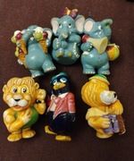 Pingwin słonie lwy figurki Kinder niespodzianki