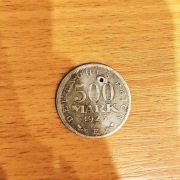 Moneta 500 Marek 1923 Niemcy – historyczna pamiątka